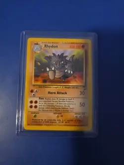 Pokemon TCG Rhydon Card #59/130 Non-Holo Uncommon, Base Set 2, Unlimited 1999 - Image 1