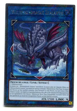 Yu-Gi-Oh! Weltmeerdrache Zealantis Platinum Secret Rare RA04-DE082 - Image 1