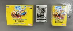 One Piece OP-15 English Booster Box Unsealed + Double Pack OP-15 + Dash Pack - Image 1