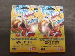 NEW One Piece TCG OP-15 Adventure on Kami's Island Sleeved Booster 2Pack English - Image 1