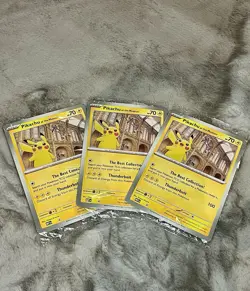 POKEMON TCG Pikachu At The Museum Promo Card In Hand (sealed) X3 Jumbo Job lot ✅ - Image 1