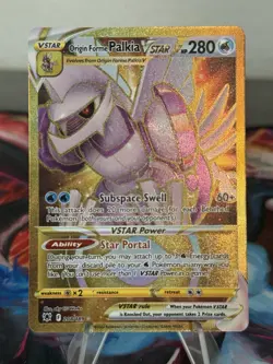 Pokemon TCG Origin Forme Palkia VSTAR Astral Radiance Secret Rare Card 208/189 - Image 1