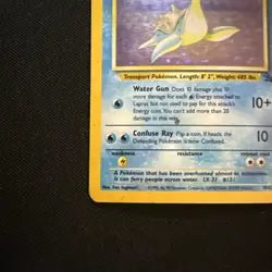 Pokemon TCG Lapras Fossil Holo Unlimited Rare Card 10/62 Vintage HP - Image 5