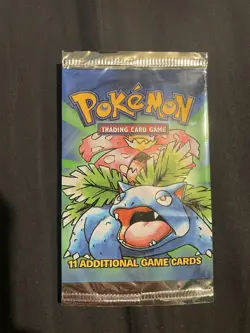 Pokemon TCG Base Set Booster Pack EMPTY Venusaur Artwork WOTC - Image 1
