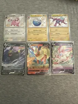 English Pokemon Card Lot (15 Cards) VMAX, Baby Shinies, Eeveelution Promos - Image 1