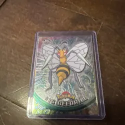 2000 Topps Chrome #15 Beedrill Pokemon Card Holo RARE Animation Series - Image 1