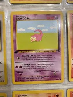 Pokemon 1999 Era 9 Card Lot W/ First Edition Slowpoke, A Charmander, Machop - Image 3