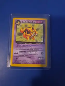 Pokemon Dark Kadabra TCG Uncommon Card 39/82 Vintage WOTC - Image 1