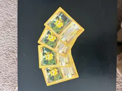 Set of 4 Pikachu Jungle Set Cards #60/64 Pokemon WotC Vintage 1999 - Image 1