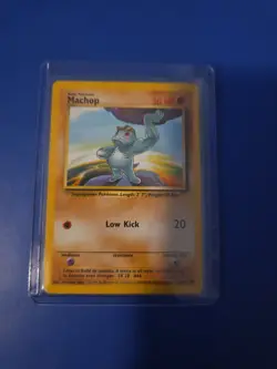 Pokemon TCG Machop Base Set Unlimited Common Card 52/102 - Image 1