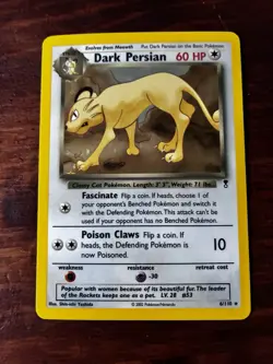 Dark Persian Holo Rare #6/110 Team Rocket Pokemon Card NM - Image 2