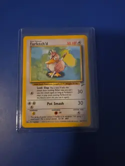 Pokemon TCG Farfetch'd Base Set 2 Unlimited Uncommon Card 40/130 - Image 1