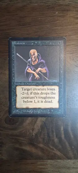 MTG Weakness Beta Card - Image 1