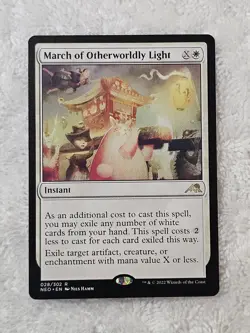 MTG March of Otherworldly Light #28 Kamigawa: Neon Dynasty Magic Card Rare NM - Image 2