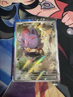 N's Zorua 189 Sv: Scarlet & Violet Promo Card Sealed Illustration Rare - Image 1