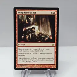 Blasphemous Act 2011 mtg Innistrad Rare Unplayed - Image 1