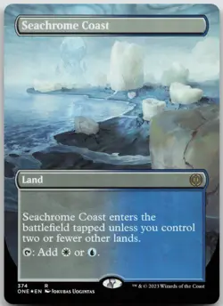 Seachrome Coast (Borderless) Phyrexia: All Will Be One 374 NM R - Image 1