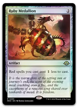 Ruby Medallion #295 (Foil) (NM) Modern Horizons 3 MH3 Magic MTG - Image 1