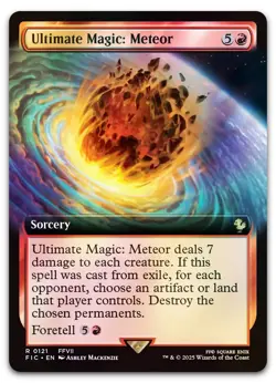 Ultimate Magic: Meteor (Extended Art) #121 (Foil) NM Final Fantasy FIC Magic MTG - Image 1