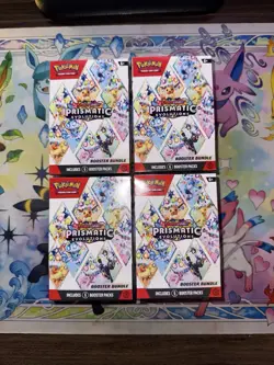 Pokemon - Prismatic Evolutions Sealed Booster Bundle Lot of x4 - Image 1