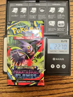 22.70g Pokemon TCG Booster Pack Phantasmal Flames Sealed - Image 1