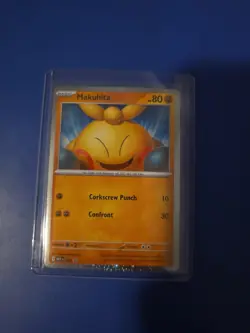 Pokemon TCG - Makuhita 068 - Black Star Promo Cosmo Holo Swirl 🍥 - NEAR MINT - Image 1
