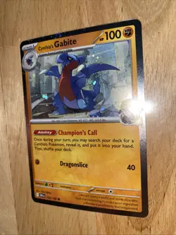 Cynthia's Gabite 2025 Pokemon TCG #103/182 Destined Rivals Common Cosmos Holo NM - Image 2