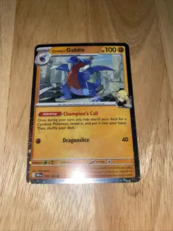 Cynthia's Gabite 2025 Pokemon TCG #103/182 Destined Rivals Common Cosmos Holo NM - Image 4