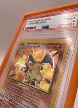 1999 Pokemon Base Set Unlimited Charizard #4 Holo PSA 8 NM-MT - Image 5