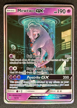 Mewtwo GX 78/73 Pokemon Shining Legends Shiny Holo Rare NM - Image 1