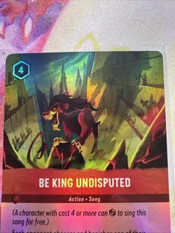 Be King Undisputed 216/204 Disney Lorcana Fabled Mint Condition Foil - Image 2