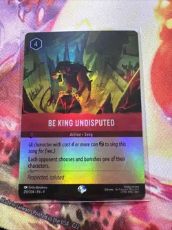 Be King Undisputed 216/204 Disney Lorcana Fabled Mint Condition Foil - Image 4