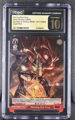 CGC 10 Pristine 2025 Weiss English NIKKE Red Hood Piercing Red Fang SR - Image 1