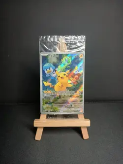 Pokemon Pikachu SVP 027 Full Art Pokemon Center Stamp Paldea Evolved Sealed - Image 1