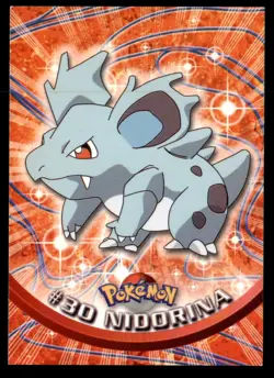 Pokemon Card Nidorina #30 TOPPS Series 1 3rd Print Green Label NEAR MINT!!!!!!!! - Image 1