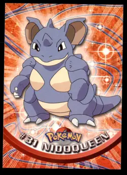 Pokemon Card Nidoqueen #31 TOPPS Series 1 3rd Print Green Label NEAR MINT!!!!!!! - Image 1