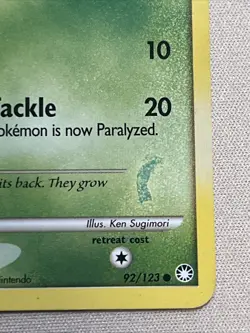 [Obstruction Error] Pokemon Card - Paras (92/123) Mysterious Treasures *LP* - Image 2