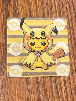 Pokemon 3D Lenticular card Pikachu Poncho Mimikyu Game Boy - Image 1