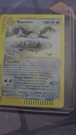 Pokemon TCG Blastoise Expedition Base Set Reverse Holo Holo Rare Card 4/165 - Image 2