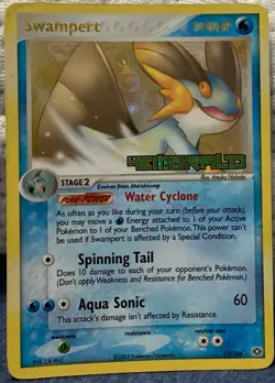 Swampert EX Emerald 11/106 Holo Rare Reverse Holo Pokemon Card HP 110 - Image 1