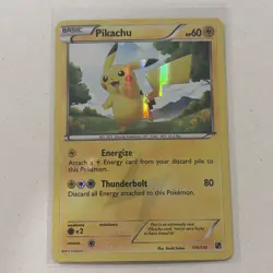 Pokemon Pikachu TCG Black and White Holo Card 115/114 Secret Rare LP Condition - Image 1