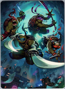 Magic the Gathering Heroes in a Half Shell Art Card TMNT - Image 1