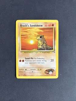 Pokemon TCG Brock's Sandshrew Gym Heroes 72/132 Regular Common Non Holo - LP/NM - Image 1