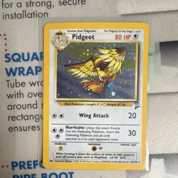 Pokemon Pidgeot Base Set 2 Holo Rare 14/130 80 HP English Card - Image 1
