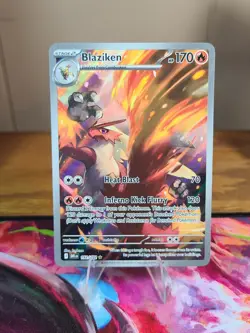 Pokemon TCG Blaziken Destined Rivals Illustration Card 192/182 - Image 1