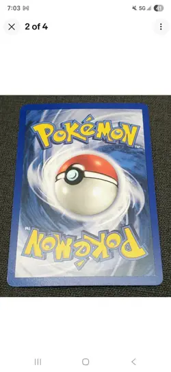 1999 Pokemon Base Shadowless #58/102 Pikachu (Red Cheeks) & Poliwrath Base - Image 4