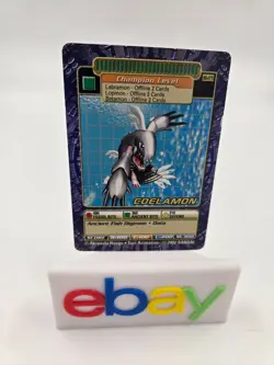 2002 Digimon Digi Battle Series 6 Coelamon Non Holo Card BO-275 PL/MP - Image 1