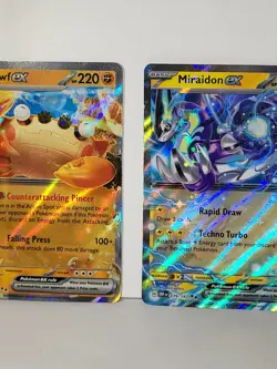 Klawf 120, Miraidon 079, Glimmora 123/197 Pokemon Obsidian Flames EX 3 Card Lot - Image 4