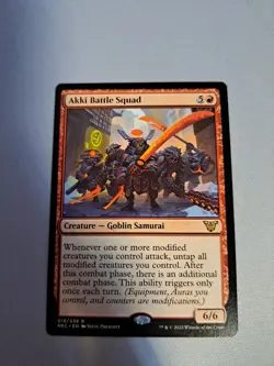 MTG: Akki Battle Squad (LP): Commander: Kamigawa: Neon Dynasty - Image 1