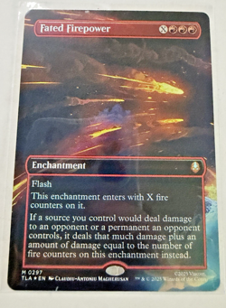 MTG Fated Firepower #0297 Borderless NM Tarkir Dragonstorm TDM Rare Magic The Ga - Image 1